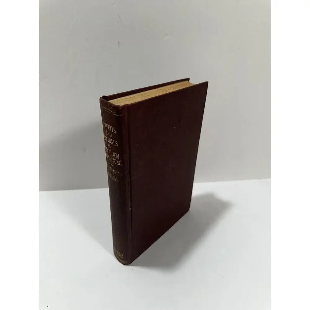 Circuits and Machines‎ in Electrical Engineering Faucett 1939 Wiley & Sons Book